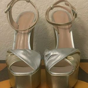 Giussepe Zanotti Sandals - 39 / 8.5 US - Gold & Silver